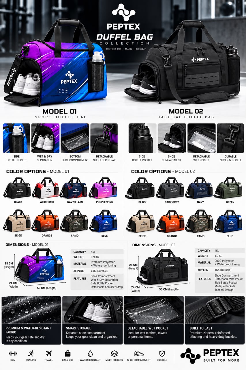 Duffel Bag Models & Colours
